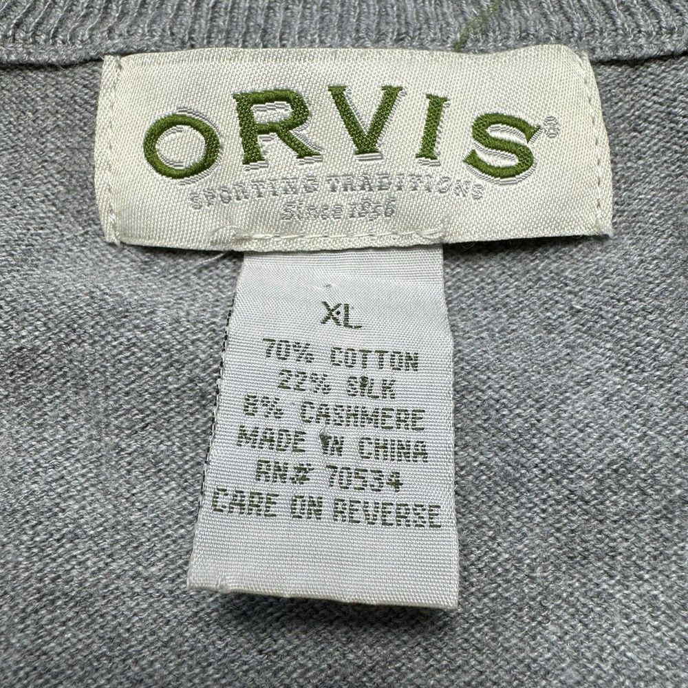 Orvis Gray Zip Up Sweater - Picture 4 of 8